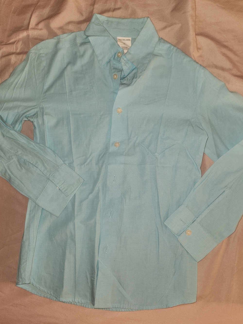 Van Heusen Light Blue Boy's Button-Down Shirt